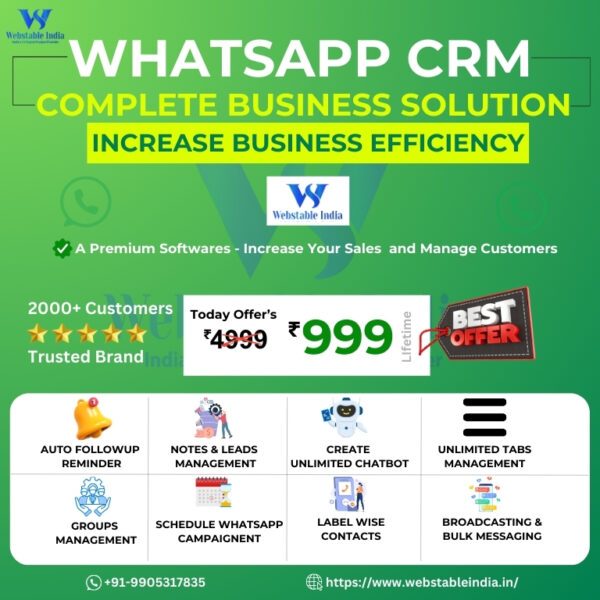 WhatsApp CRM for Single Panel